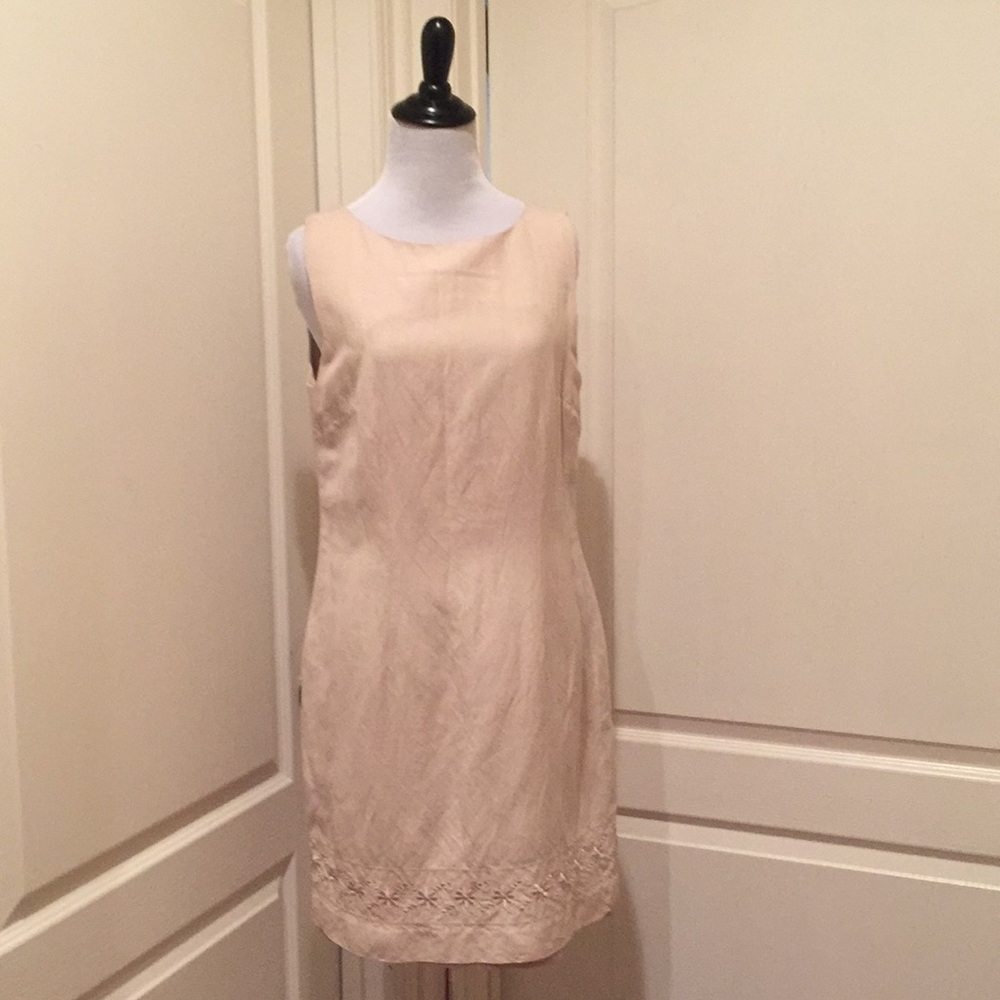 Karen Scott linen sheath dress